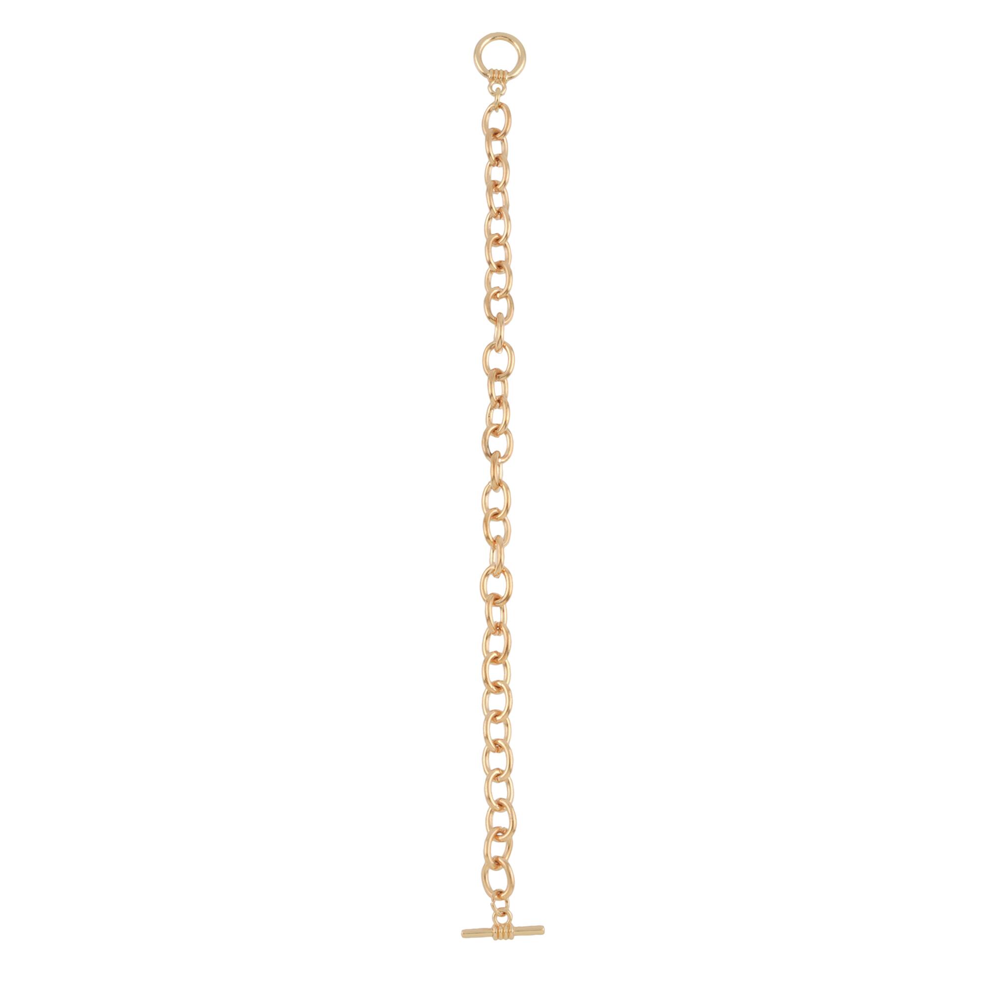 7.5" Gold Cable Charm Bracelet by Bead Landing™